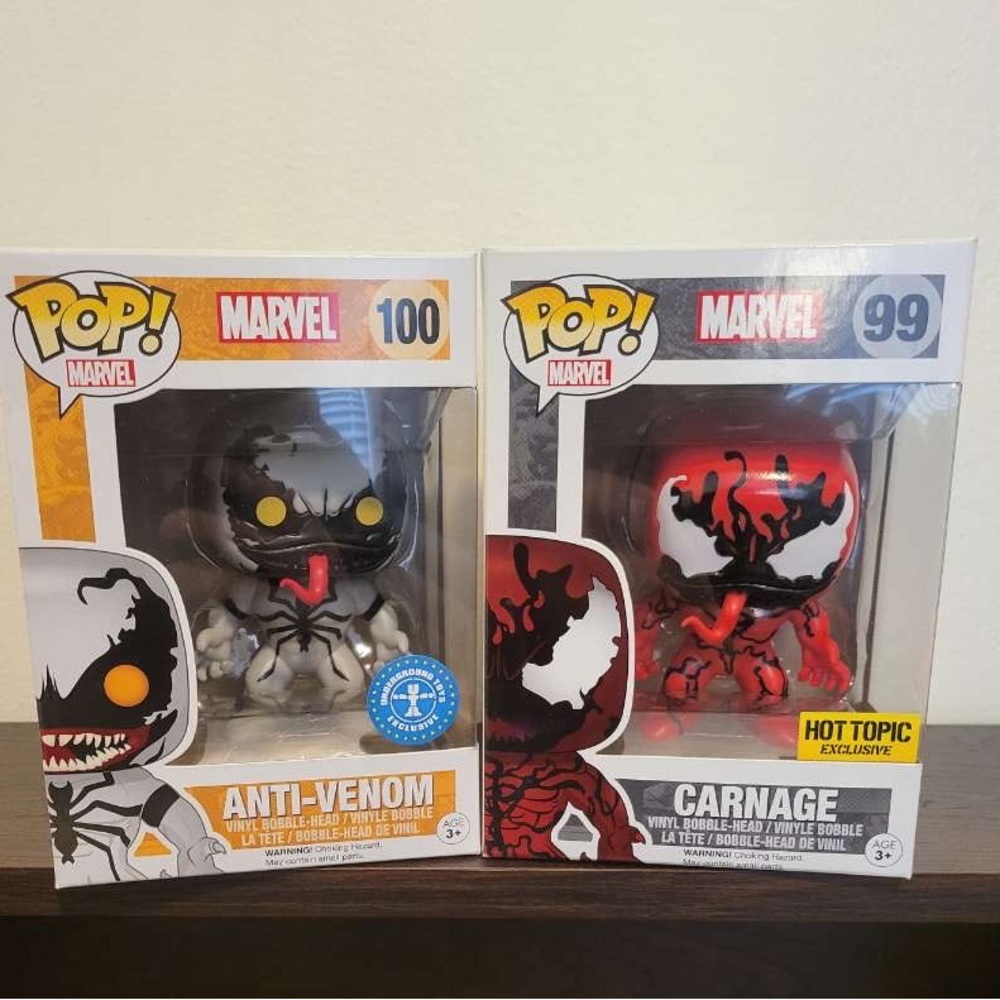 Marvel Anti-Venom & Carnage Funko Pop! Bundle